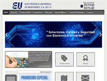 Tablet Screenshot of electronicauniversal.com.mx